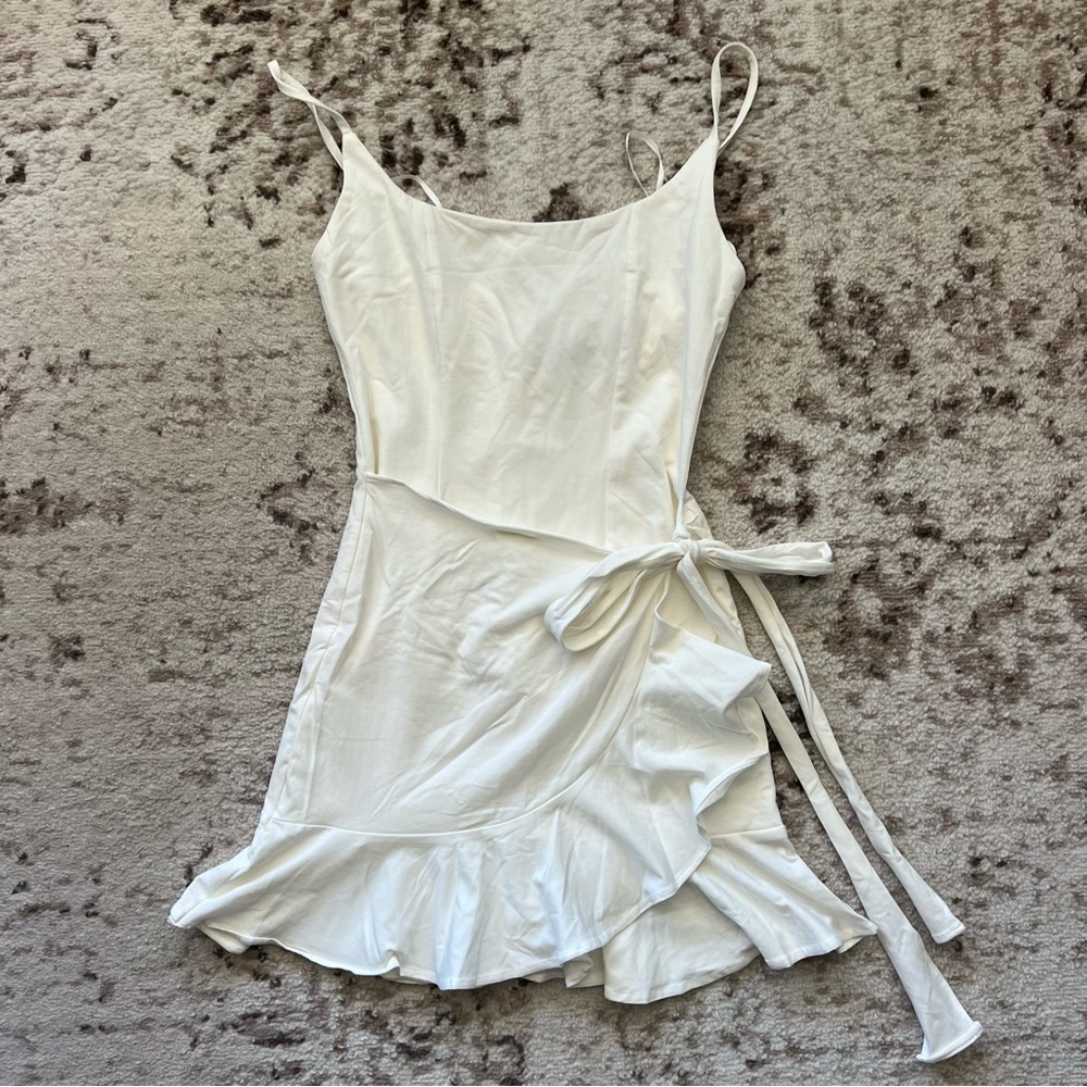 White mini dress